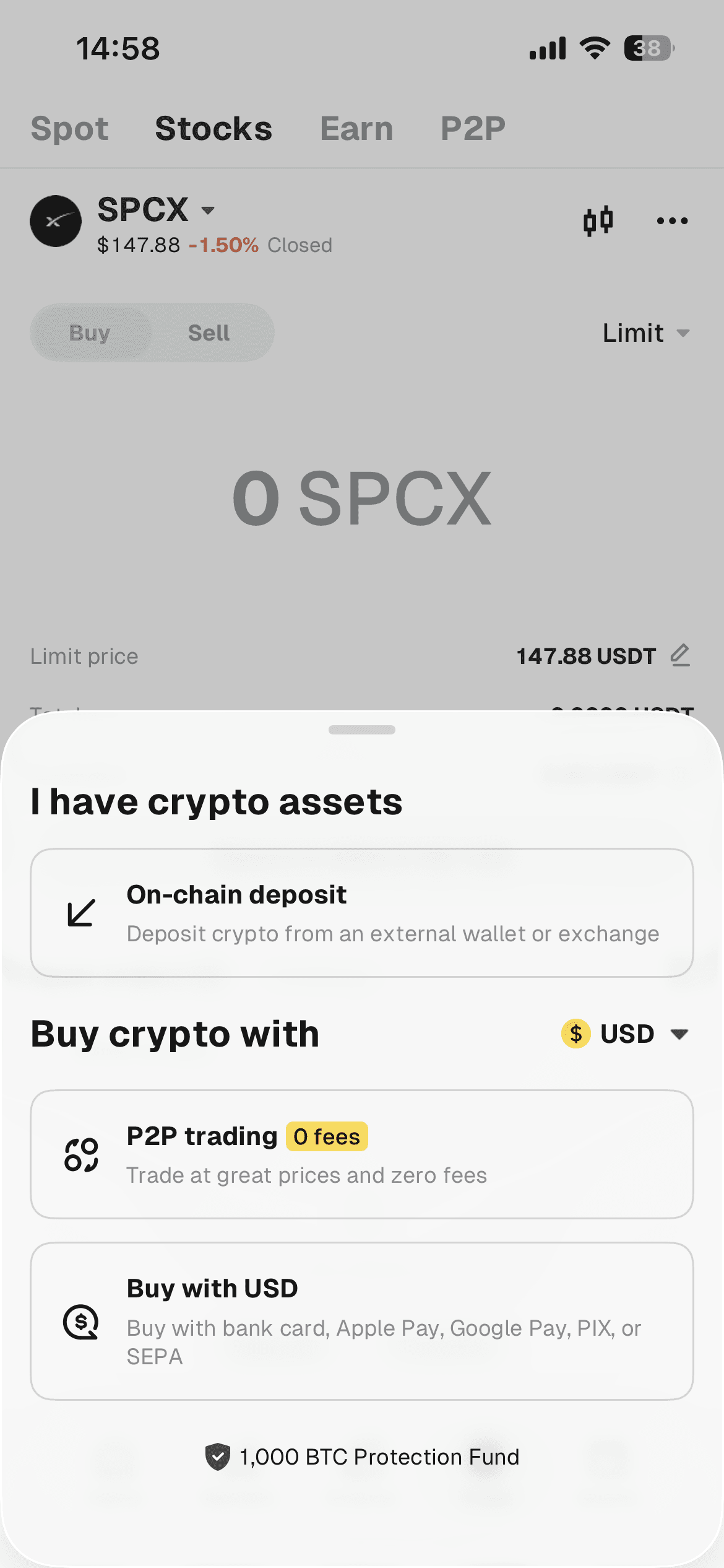 How to Trade AAPL/USDT on the WEEX App Step 4: Check Your USDT Balance